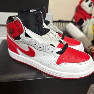 Jordan Kids Sneakers Red and White